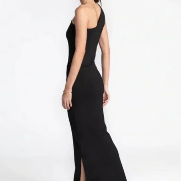 Marcella Martina one shoulder black dress. - Picture 3 of 10